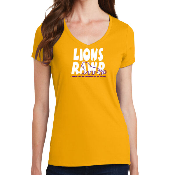 Lions Rawr Ladies V Neck Thumbnail